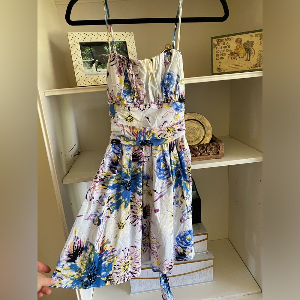 Floral spaghetti strap dress